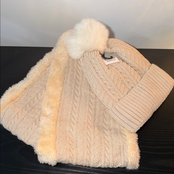 Accessories - Cable-Knit Beanie & Scarf Set